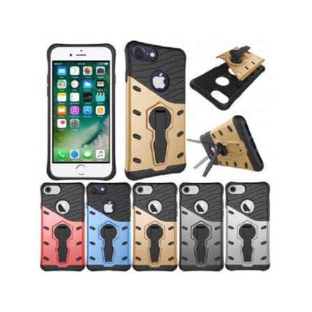 Iphone 8 Plus Praktiskt Stöttåligt Skal Med 360° Kickstand Svart