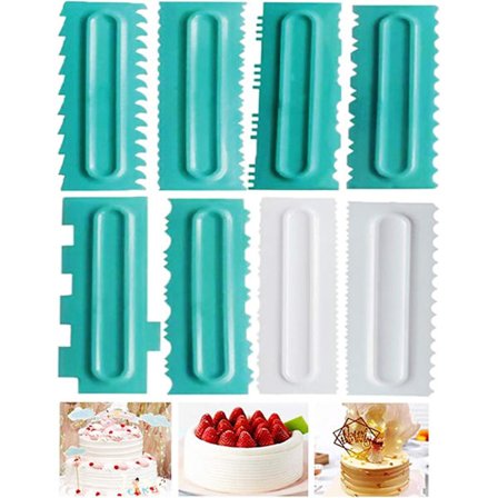 Smørekage Spatler, Sæt med 8 Glattere Kage Dekoration Spatler