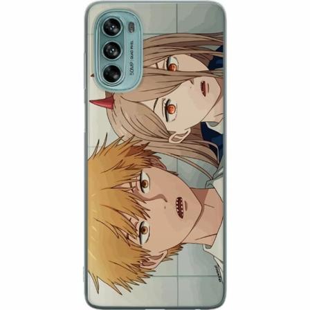 Motorola Moto G62 5g Genomskinligt Skal Chainsaw Man