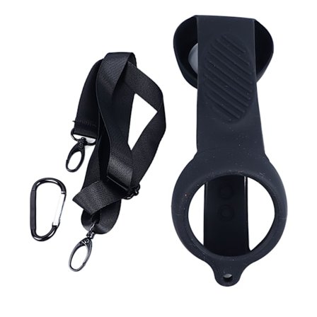 Fitbit Charge 5 Silikonfodral Justerbart Armband Skyddande Hölje med Karbinhake Svart