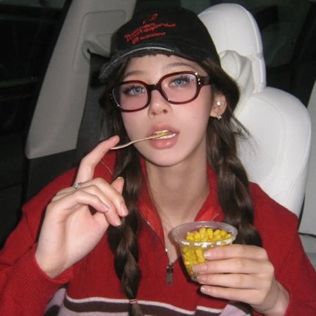 Blocking Eyewears Square Frame Glasögon RÖD