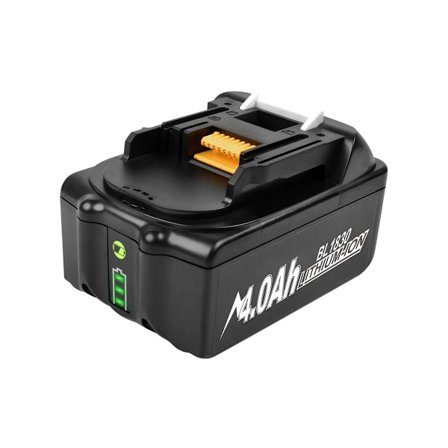 18V uppladdningsbart batteri, 4000mAh kapacitet, LED-indikator,18V, 1 styck 4,0 Ah