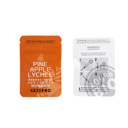 1-Pack 5x20PRO Frukt Smaksatta Refillkärnor för Stresslindring och Andningsskydd, Växtbaserade Eterisk Olja Refiller för Ångestlindring