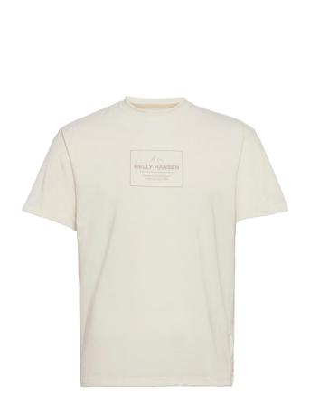 Skog Recycled Graphic T-Shirt T-shirts Short-sleeved Creme Helly Hansen