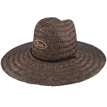 Brixton - Parsons Sun Hat Deep Brown Straw Hat Straw Brown Hat - @ Hatstore
