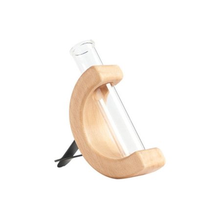 Reagensrør Vase i massivt tre Mini Bonsai Vase 1 1