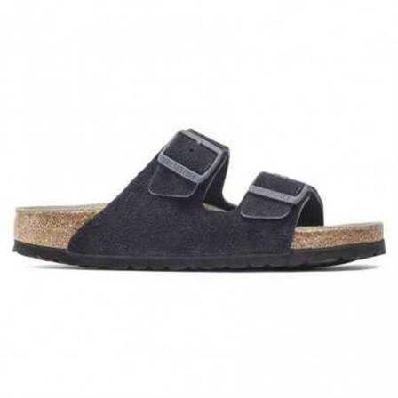 Birkenstock, Arizona SFB VL Midnight Sliders Zwart, unisex, Maat:44 EU