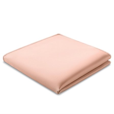 Pochette de costume en satin rose pour hommes - Pochettes de costume de couleur unie