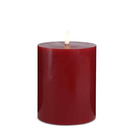 LED-ljus - 1 st. - ø10 x 15 cm - m/3D-låga - (flera färger)