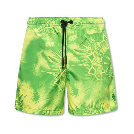 Marcelo Burlon Patterned swim shorts Grøn, Herre Badeshorts