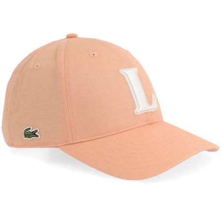 Lacoste - Svart adjustable Keps - Cap Unisex Woven Coral Pink Adjustable @ Hatstore