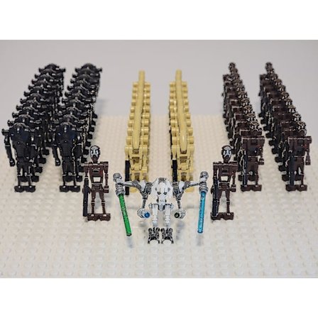 Star Wars Battle Droids Army Custom Set 63 stk. Commando Droids Super Battle Droids [DmS]