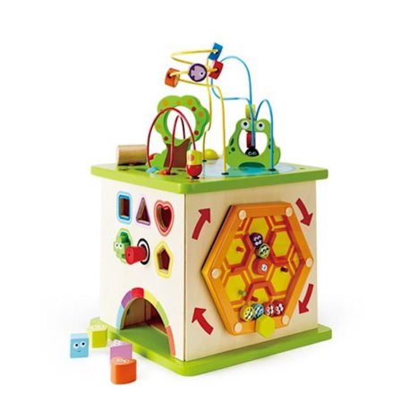 Activity Cube Country Critters Hape - Puiset vauvojen kehityspelit 12 kuukauden ikäisille ja sitä vanhemmille