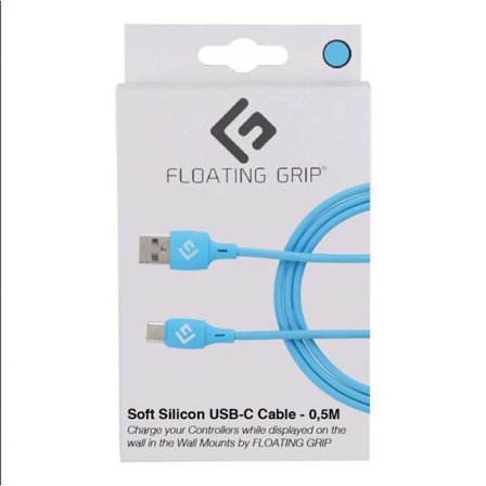 Laddare - laddningskabel Floating grip - 368061 - 0,5M Silikon USB-C-kabel (Blå)