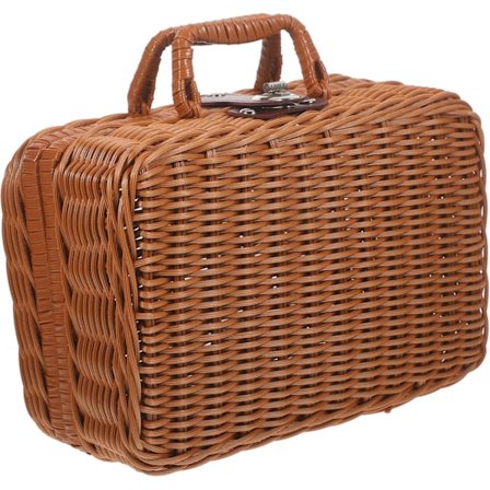 Säilytyskori Vuori Vintage Rottinkilaukku Kauneustuotteiden Järjestämiseen