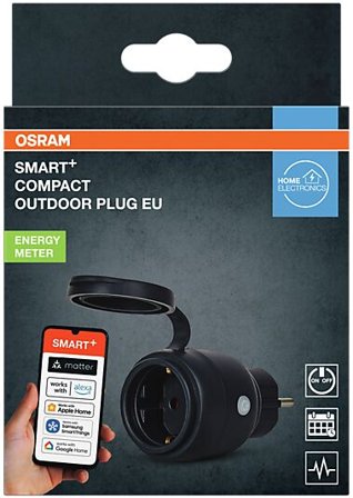 OSRAM Smart Plugg wifi matter Utendørs Sort