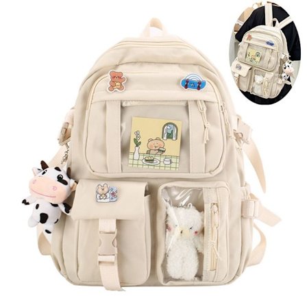 Rygsæk 43x31 cm, Skoletaske, Skoletaske Rygsæk til Piger, Børne Rygsæk, Skolerygsæk, Skolerygsæk med Tilbehør, til Børn og Teenagere