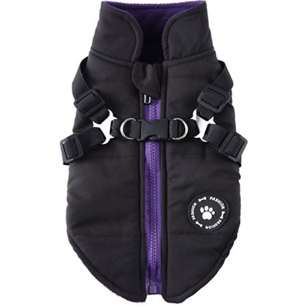 Pet Jacka Höst Vinter Kallt Väder Hundväst Med Dragspänne För Små Hundar
