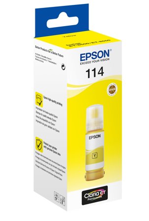 Epson 114 - gul - original - blekkrefill for EcoTank ET-8500 & EcoTank ET-8550