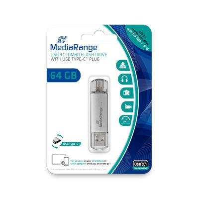 MediaRange combo - USB-flashstasjon - 64 GB