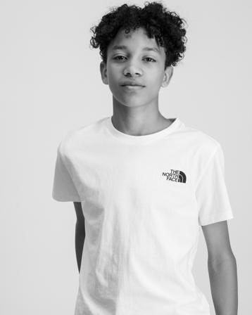 The North Face TEEN S/S SIMPLE DOME TEE Vit T-shirts Kille - Kids Brand Store