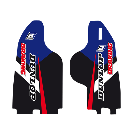 Blackbird Dream 4 Fork Protector Decals Blue-Black-White - Yamaha YZ 125 2005-2007