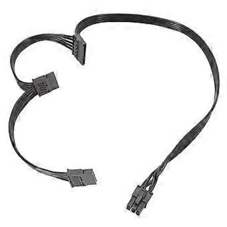 PCIe 6Pin Hane till 3 SATA Strömförsörjningskabel för Seasonic Focus-serien