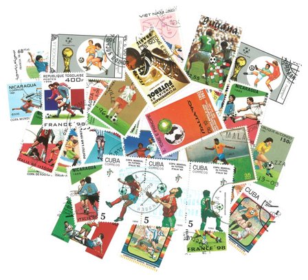 50 frimærker - Fodbold VM