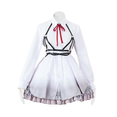 Project Sekai Colorful Stage! Feat. Lolita Cosplay Kostym Still With U Uniform Outfits Punk Volang Klänning Långärmad Drop Ship XXXL Project Sekai 