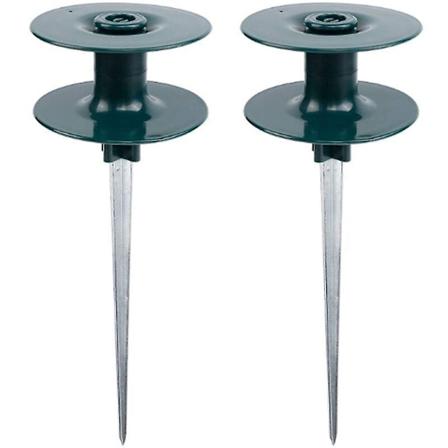 Slangeguider - 2-pakning, Heavy Duty Rustfri Sink med Metallpinne, Mørkegrønn
