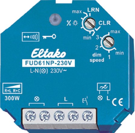 Eltako 30100830 Dimmer 40-300 W, Elfordeling & strømforsyning
