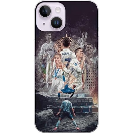 Yhteensopiva Puhelinkuori Apple iPhone 15 Plus Cristiano Ronaldo Al-Nassr Portugali ikoninen hyökkääjä ja kaikkien aikojen paras maalintekijä, jolla o