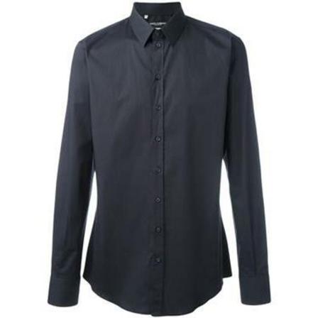 Dolce & Gabbana, Casual Shirts Blauw, Heren, Maat:L