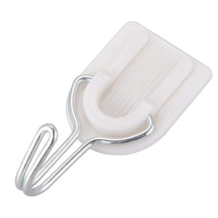 12 stk. X vægkrog selvklæbende vægkrog hvid plastik metal kroge vægmonterede kroge til Coa