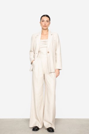 CAMILLA PIHL - Ava Trouser - Light Sand Melange - 42