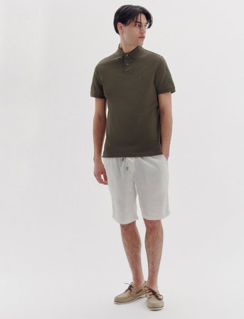 Tommy Hilfiger Harlem Po Linen Short - White - 31