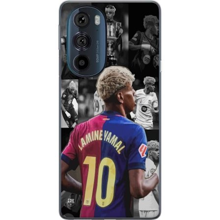 Kompatibelt Mobildeksel til Motorola Edge 30 Pro Yamal FC Barcelona fotball stjernespire 2025