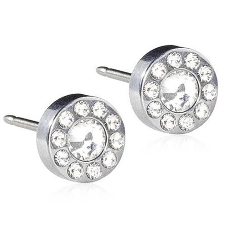 Blomdahl Örhängen ST Brilliance Halo 6mm Crystal