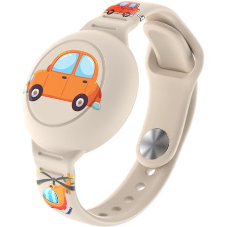 Yhteensopiva AirTag lasten rannekkeen kanssa, Söpö lasten Air Tag rannekoru Säädettävä piilotettu kellon ranneke Air Tag pidike Apple Air Tagille, 