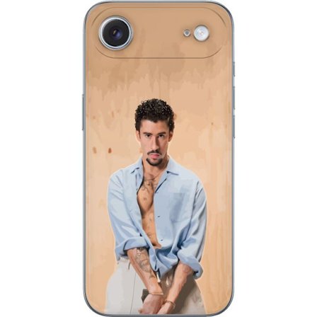 Yhteensopiva Puhelinkuori Apple iPhone 17 Air Bad Bunny Super Bowl-inspiroima grafiikka, jossa NFL-trofe ja San Franciscon silta urheilusuunnittelussa