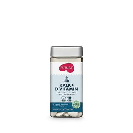 Futura Kalk + D-vitamin 225 stk, Helse & Madvarer, Vitaminer, D-vitamin