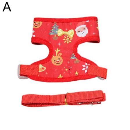 Jul Hund Bröst Rygg Andas Justerbar Printed Mesh Ches