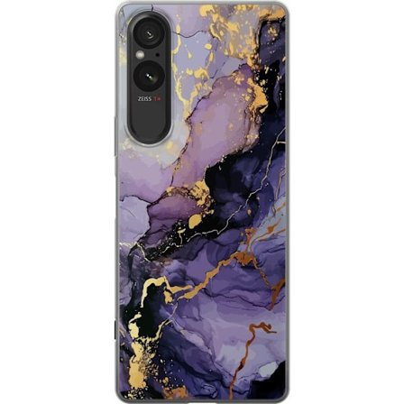 Kompatibelt Mobilskal till Sony Sony Xperia 10 VI Lila Marmor