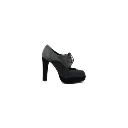 Stuart Weitzman Womens shoe in suede Sort, Dame Sandaler med hæl, Størrelse: 38 1/2 EU