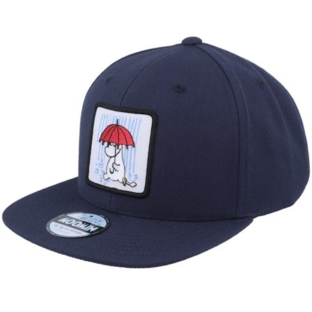 Kinder Moomin - Blau snapback Cap - Kinder Snorkmaiden Umbrella Navy Snapback @ Hatstore
