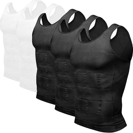 2-pack Formande Tank Top för Män med Magkontroll och Kompression