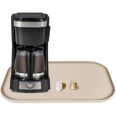 Silikon Kaffemaskinmatte 44x27 cm – Dryppbeskyttelse Kaffemaskin, Kaffebrett med Kant