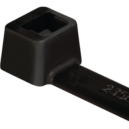 Hellermann Tyton T18L 2 BK Buntband svart, 100-pack 2,5 x 205 mm, Installationsmaterial