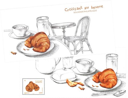 Frankrig - Croissant - Postfrisk minark i folder