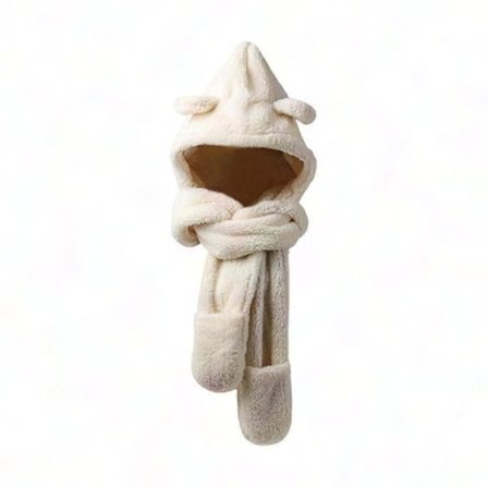 Vintervarme-sett for kvinner og jenter – Myk fleeceforet lue, skjerf og hansker-kombinasjon